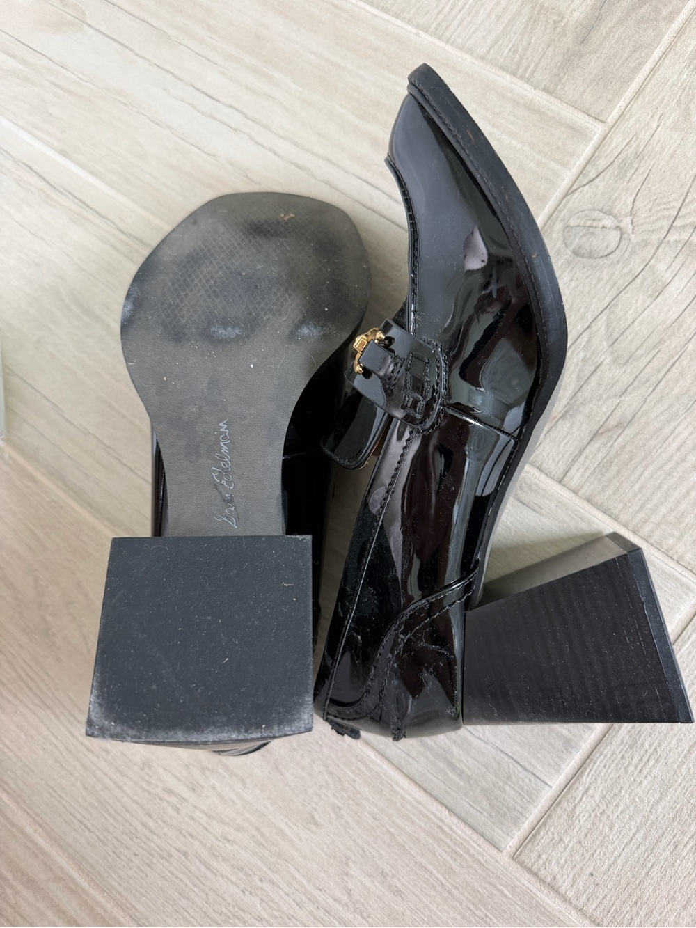 Sam Edelman patent leather Square toe loafer